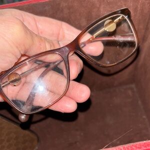 Versace Gold and Brown Glasses